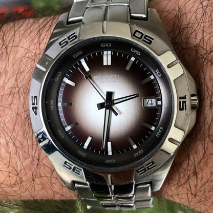 Reloj Fossil Hombre 2012 Dial Degradé Acero Descontinuado