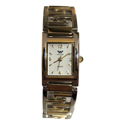 Reloj Waltham Bicolor Mujer Fines 90s Pulsera Greca Original