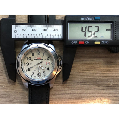 Reloj Timex Expedition Field Shock Oversized Años 2000 Crema