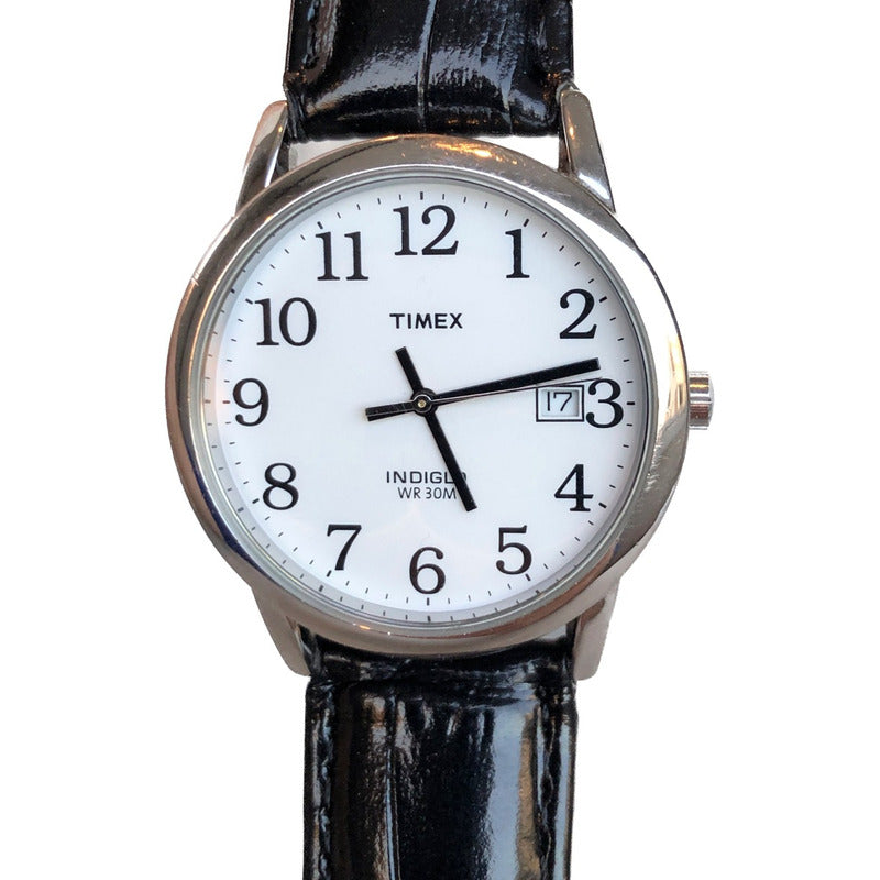 Reloj Timex Vintage Indiglo Hombre Luz En La Esfera