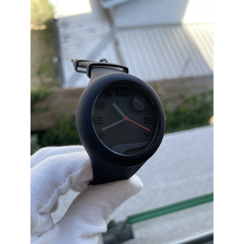 Reloj Puma Formxl Analógico Unisex Silicona Color Negro