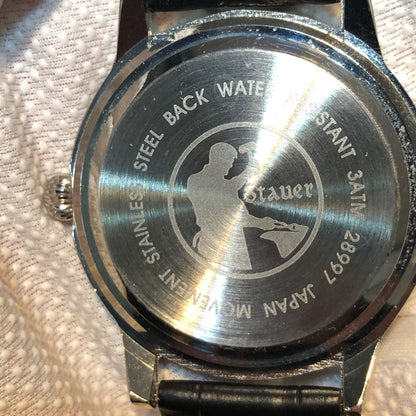 Reloj Stauer Hombre 2009 Gris Sunburst Nuevo Y Poco Común
