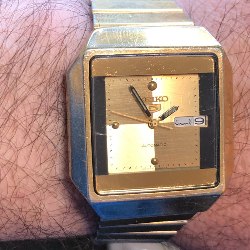 Reloj Seiko Hombre Año 1985 Automático 6309 Árabe Inglés