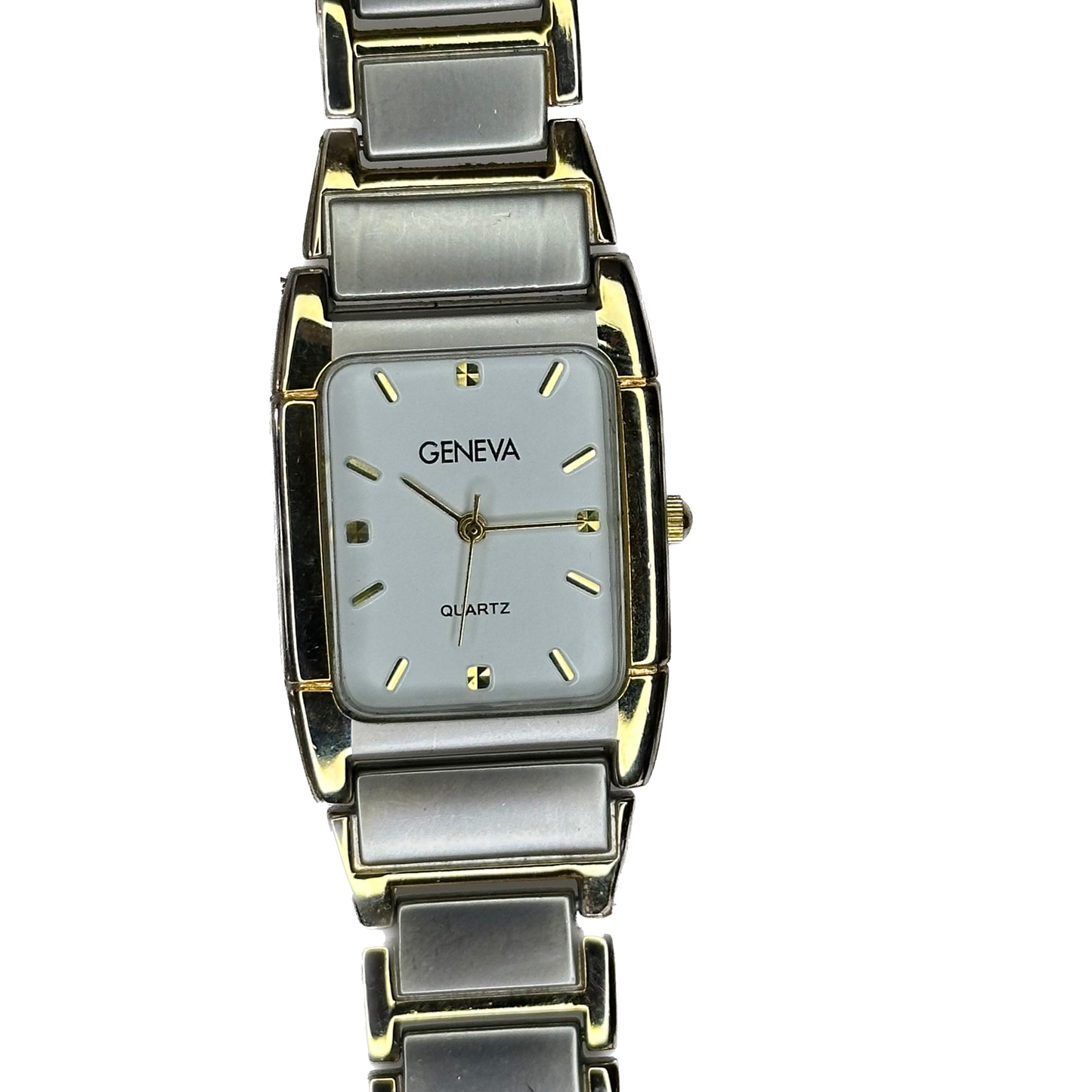 Reloj Geneva TwoTone Hombre NOS Pulsera Original | Japan Movt | 2010 Impecable