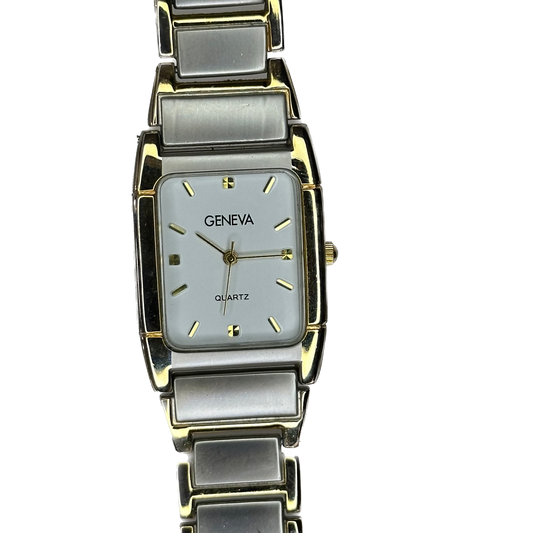 Reloj Geneva TwoTone Hombre NOS Pulsera Original | Japan Movt | 2010 Impecable