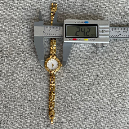Reloj Joya Spirit Mujer Swiss Made Dorado 90´s Guilloché Radial