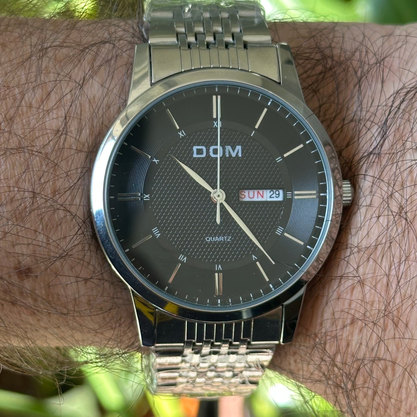 Reloj Dom De Lujo Acero Inoxidable Hombre
