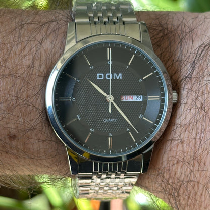 Reloj Dom De Lujo Acero Inoxidable Hombre