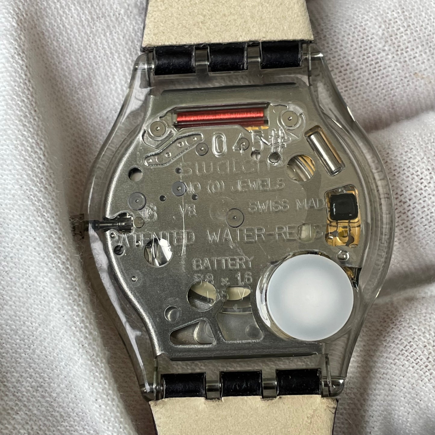Reloj Swatch Unisex NOS Año 2008 Full Set Transparente