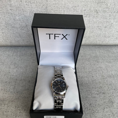 Reloj TFX Mujer Cuarzo Azul Full Set Años 2000 escaso NOS