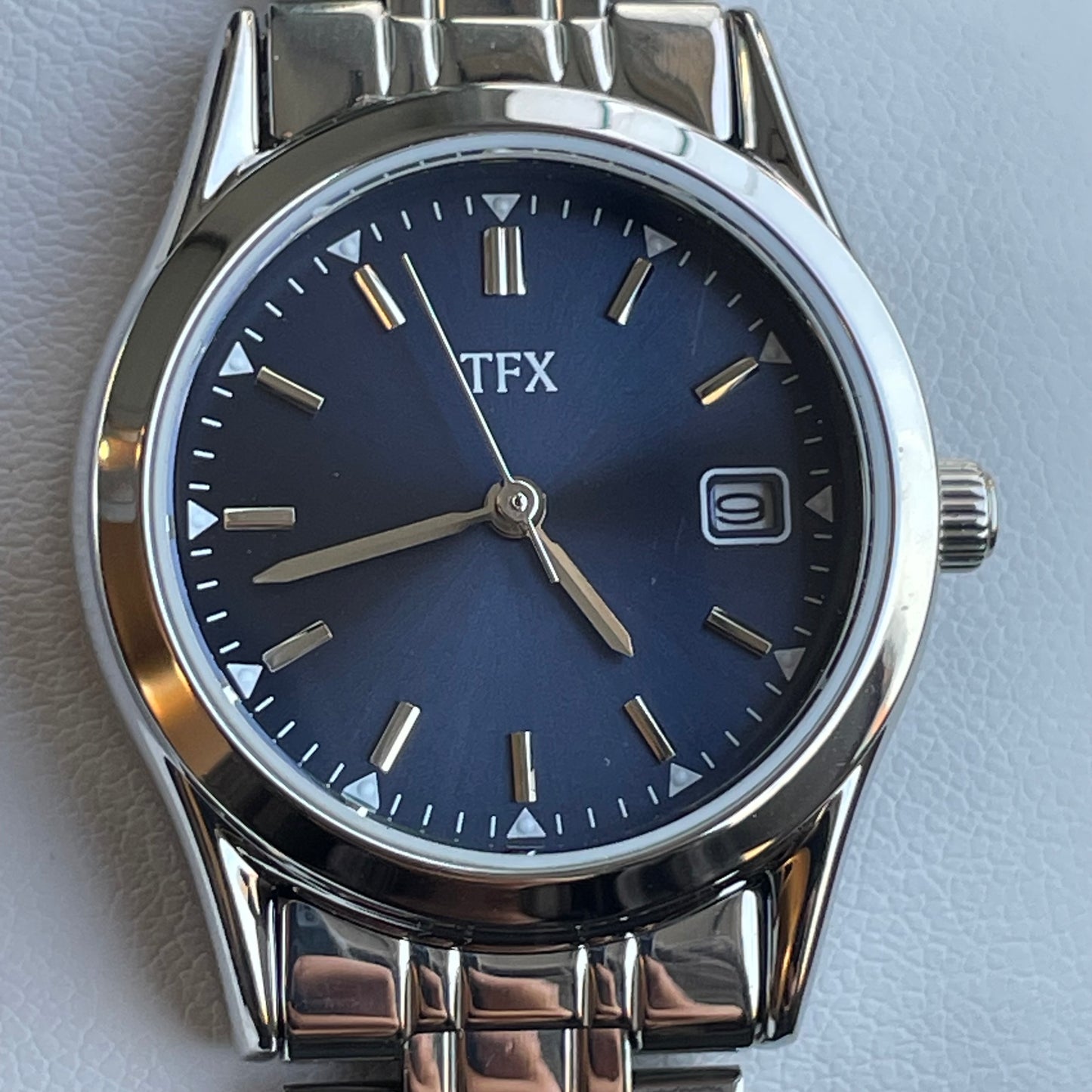 Reloj TFX Mujer Cuarzo Azul Full Set Años 2000 escaso NOS