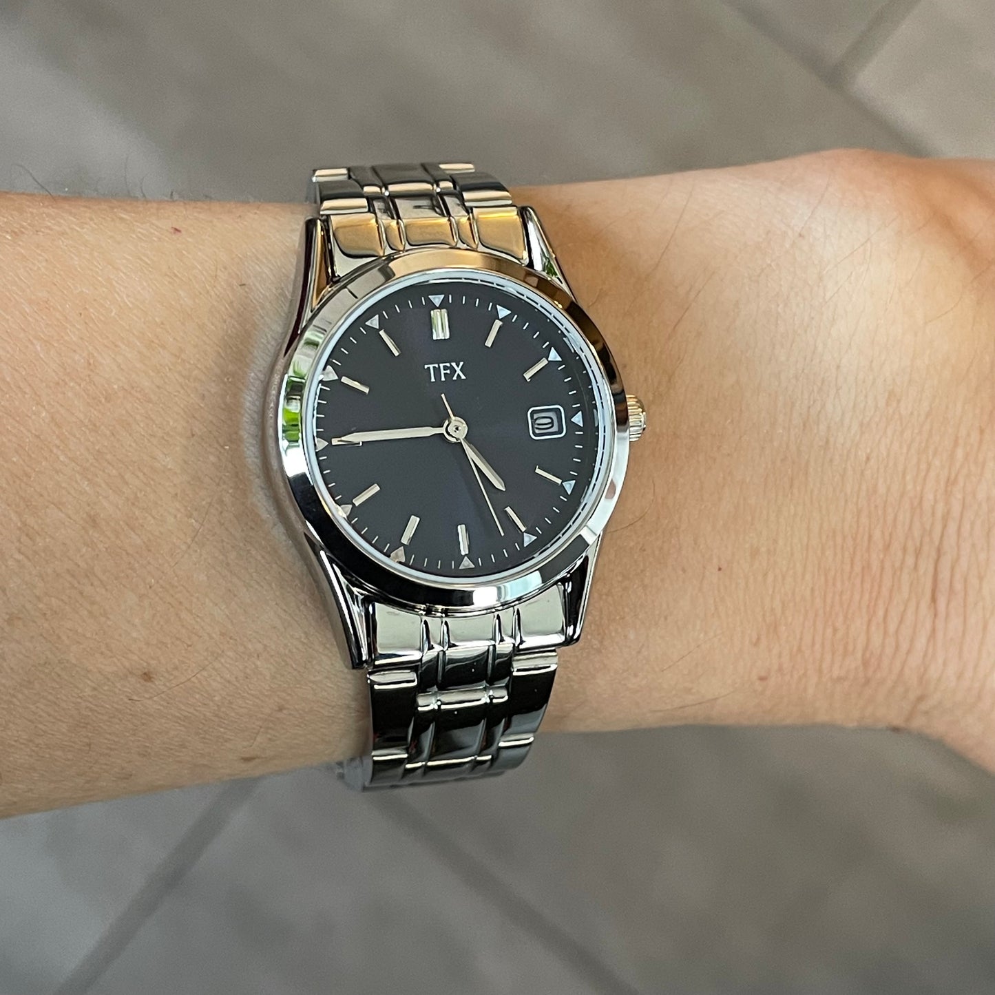 Reloj TFX Mujer Cuarzo Azul Full Set Años 2000 escaso NOS