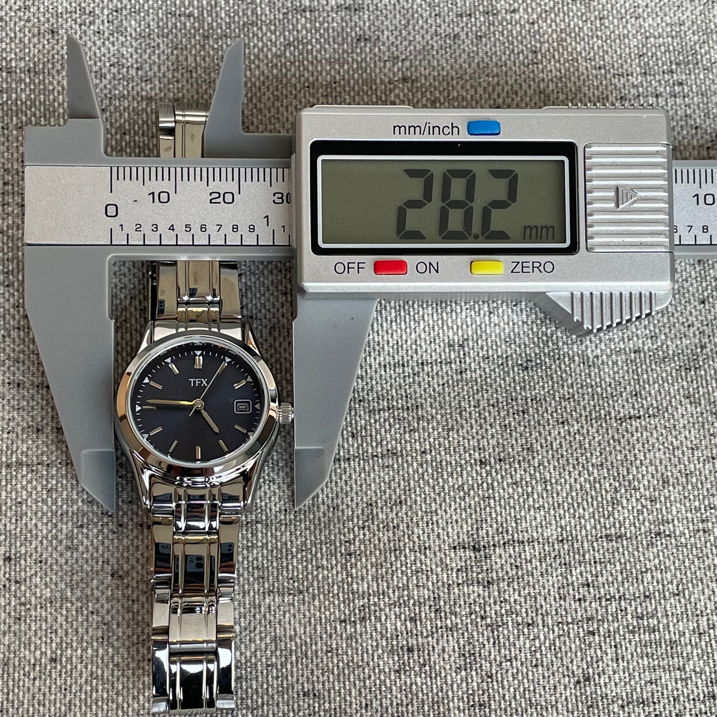 Reloj TFX Mujer Cuarzo Azul Full Set Años 2000 escaso NOS