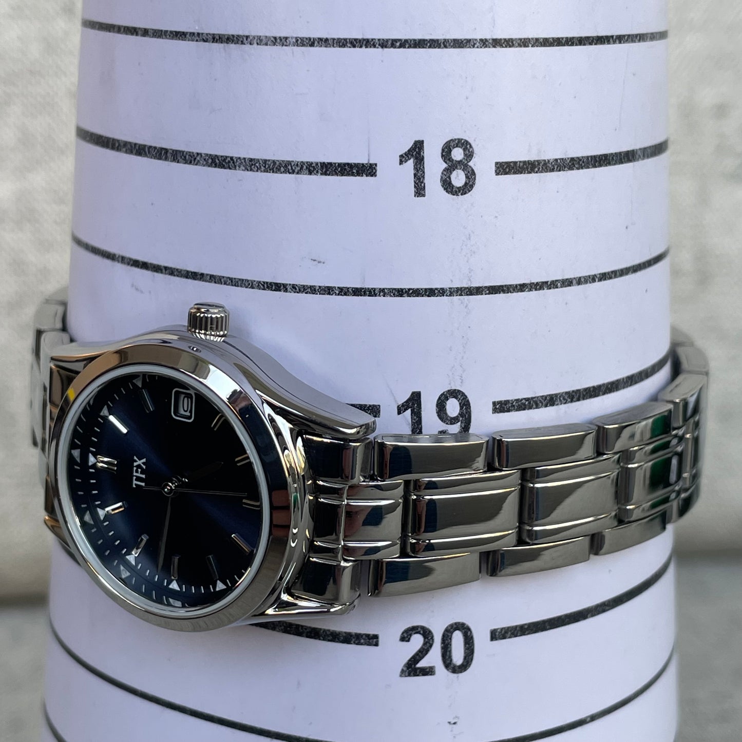 Reloj TFX Mujer Cuarzo Azul Full Set Años 2000 escaso NOS