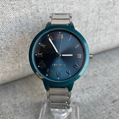 Reloj Nine West Mujer Años 2010s Teal Full Set 37mm