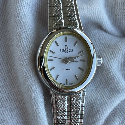 Reloj Joya Berenger Mujer Quartz Ovalado Años 2000