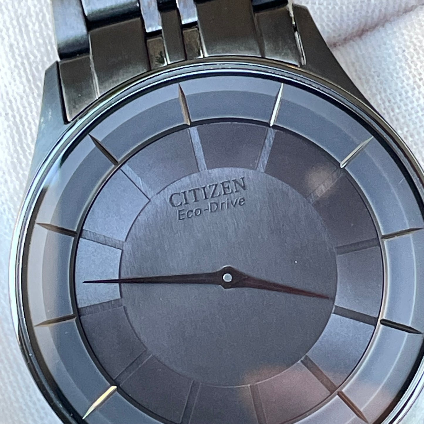 Reloj Citizen Stiletto Hombre 2010 Eco-Drive SOLAR Zafiro Blackout NOS