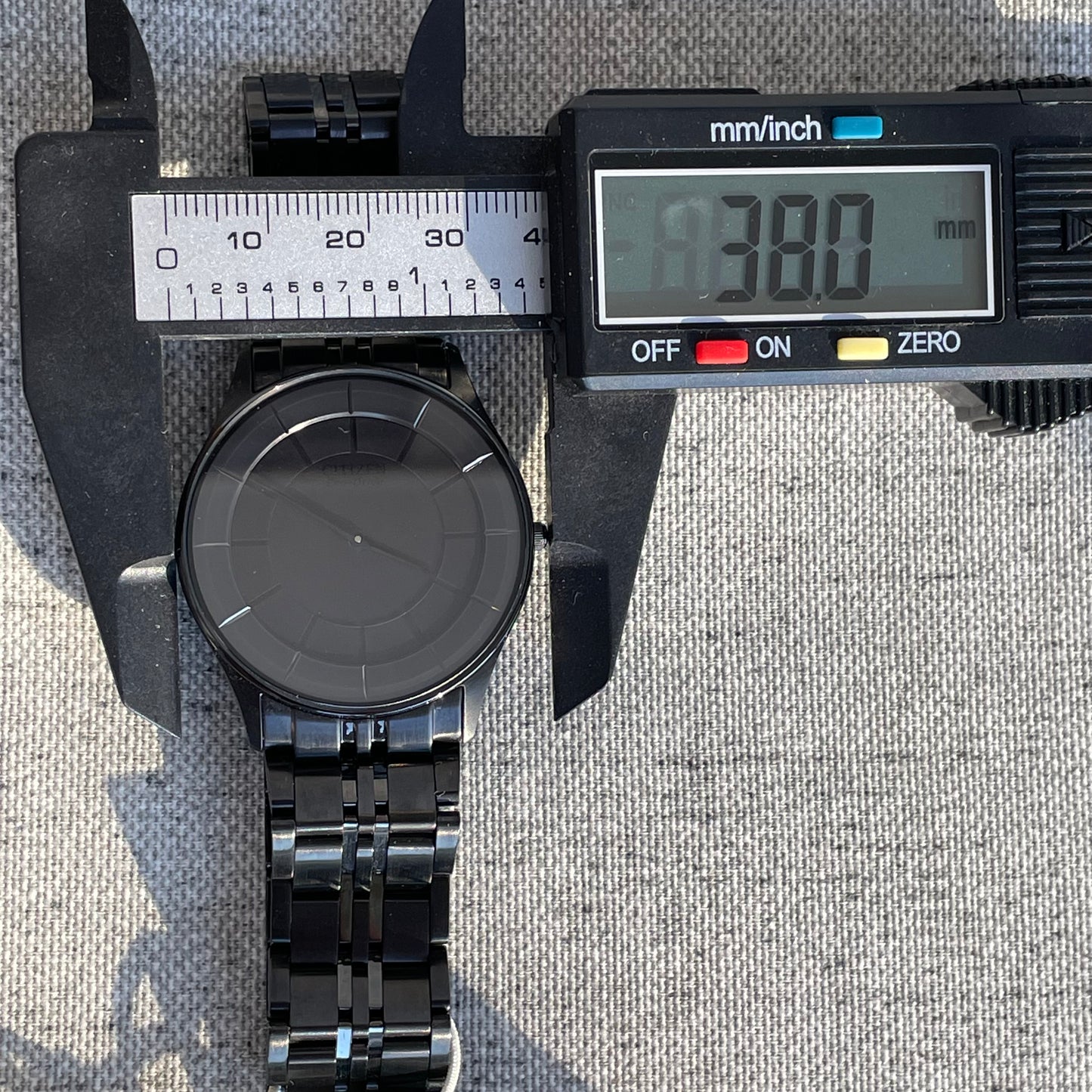 Reloj Citizen Stiletto Hombre 2010 Eco-Drive SOLAR Zafiro Blackout NOS
