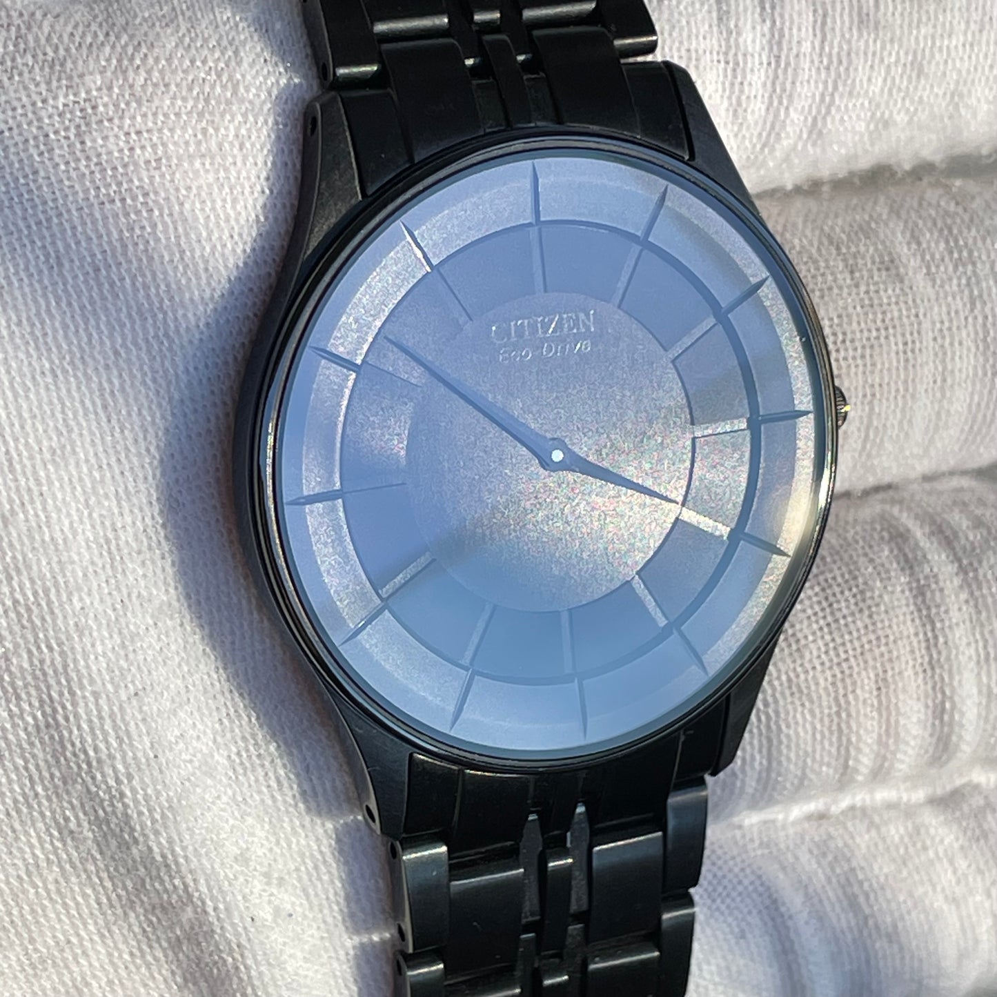 Reloj Citizen Stiletto Hombre 2010 Eco-Drive SOLAR Zafiro Blackout NOS