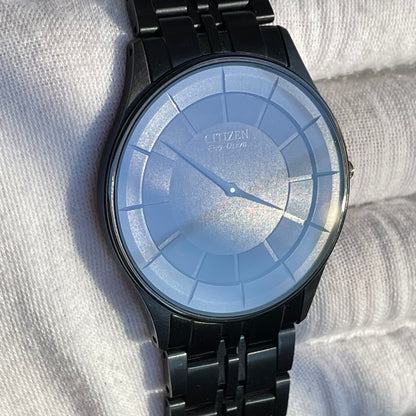 Reloj Citizen Stiletto Hombre 2010 Eco-Drive SOLAR Zafiro Blackout NOS