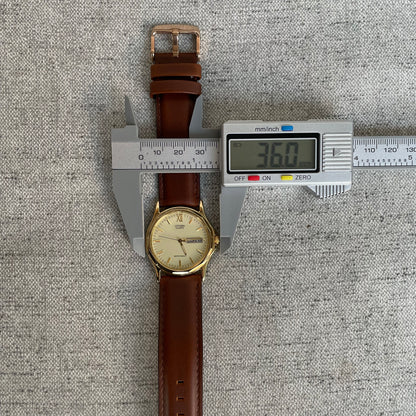 Reloj Citizen Quartz Hombre años 90´s Dial Champagne Day-Date