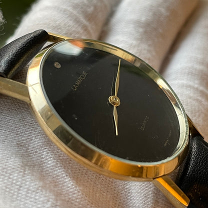 Reloj La Marque Hombre Años 90’s Minimalista Negro Museum Dial
