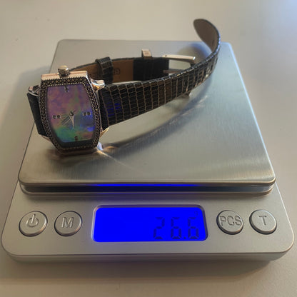 Reloj Ecclissi Nuevo Mujer 2000´s De Plata Nácar Policromático Raro