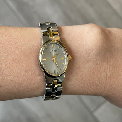 Reloj Joya Citizen Mujer Quartz Años Sept. 1993 Bicolor