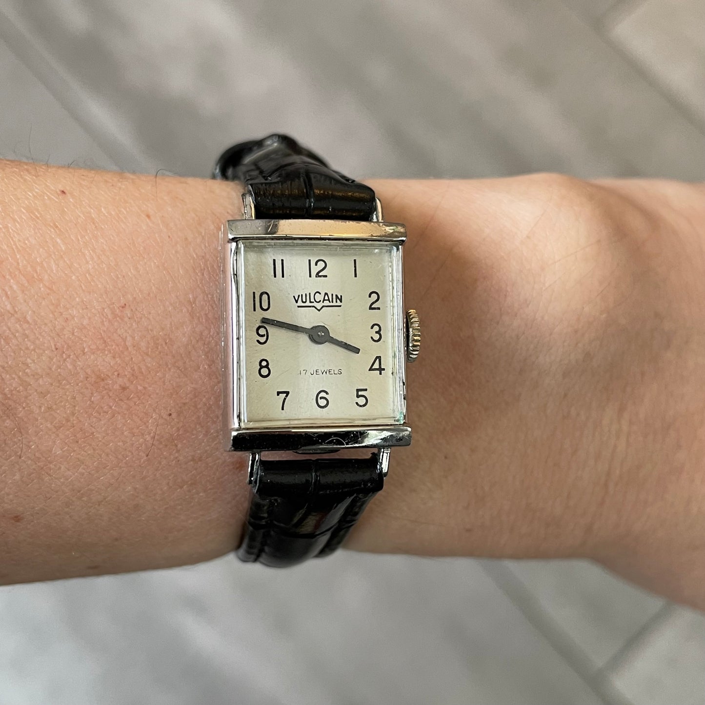 Reloj Vulcain Mujer A Cuerda Años 50’s Suizo Rectangular MUY ESCASO
