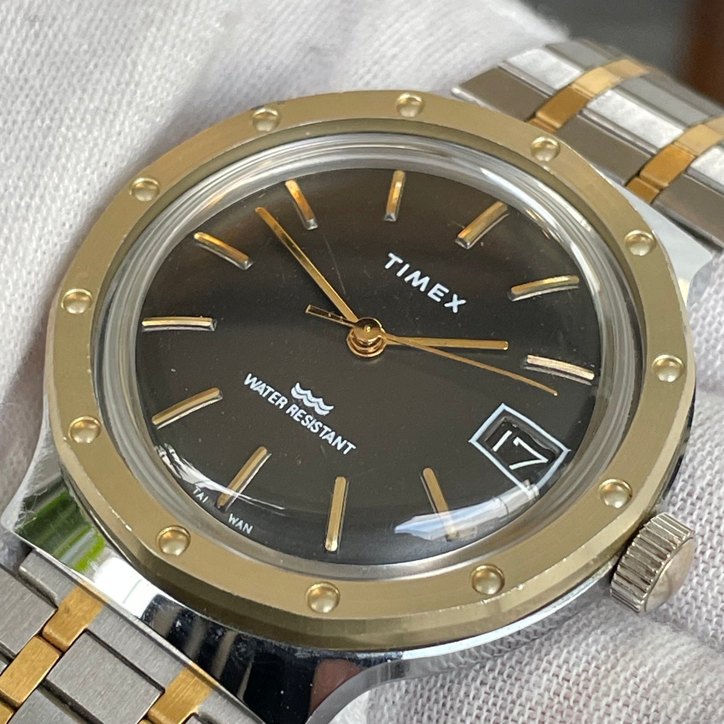 Reloj Timex Hombre A Cuerda Royal Oak Style Años 80 Funciona Perfecto ÚNICO