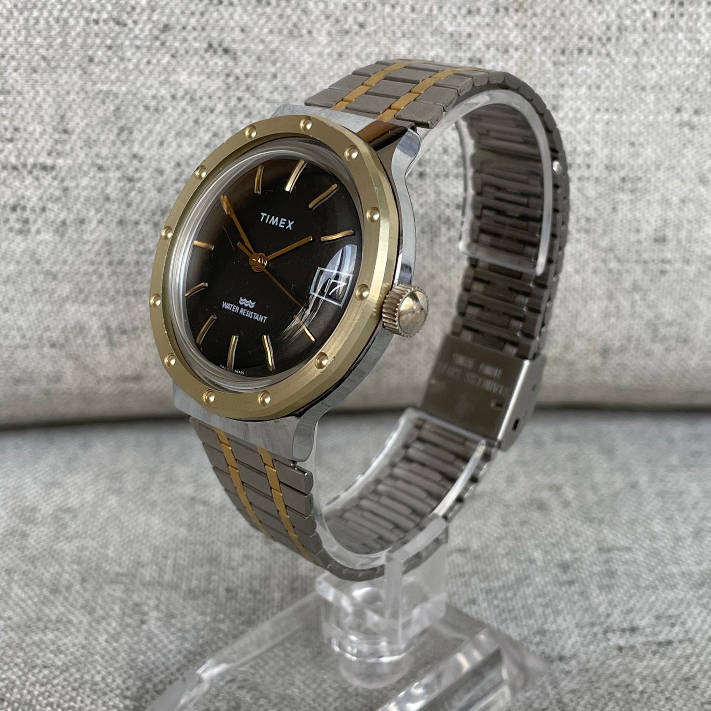 Reloj Timex Hombre A Cuerda Royal Oak Style Años 80 Funciona Perfecto ÚNICO
