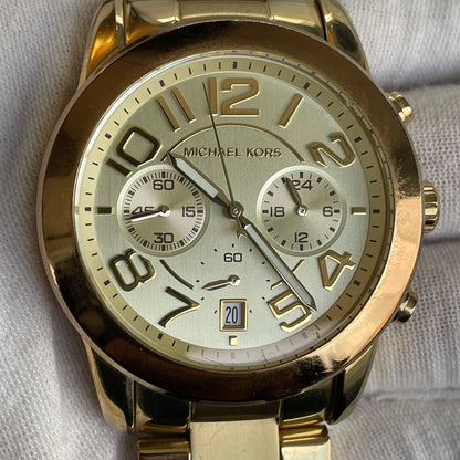 Reloj Michael Kors Hombre Años 2010 MK5726 Oversized Dorado
