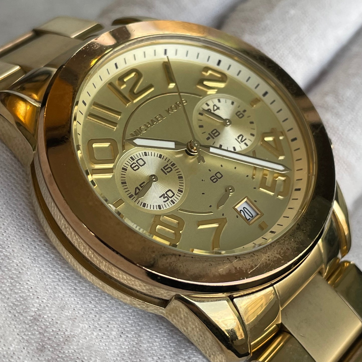 Reloj Michael Kors Hombre Años 2010 MK5726 Oversized Dorado