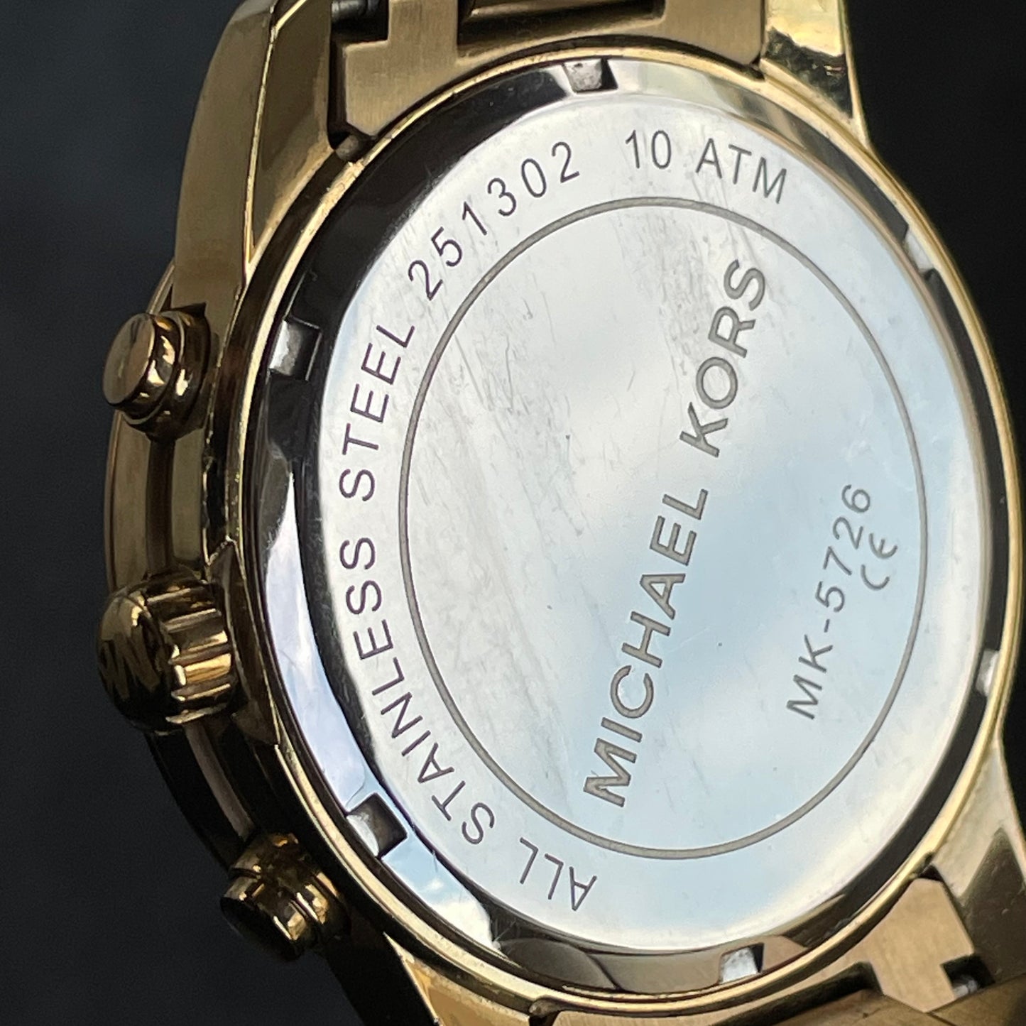Reloj Michael Kors Hombre Años 2010 MK5726 Oversized Dorado