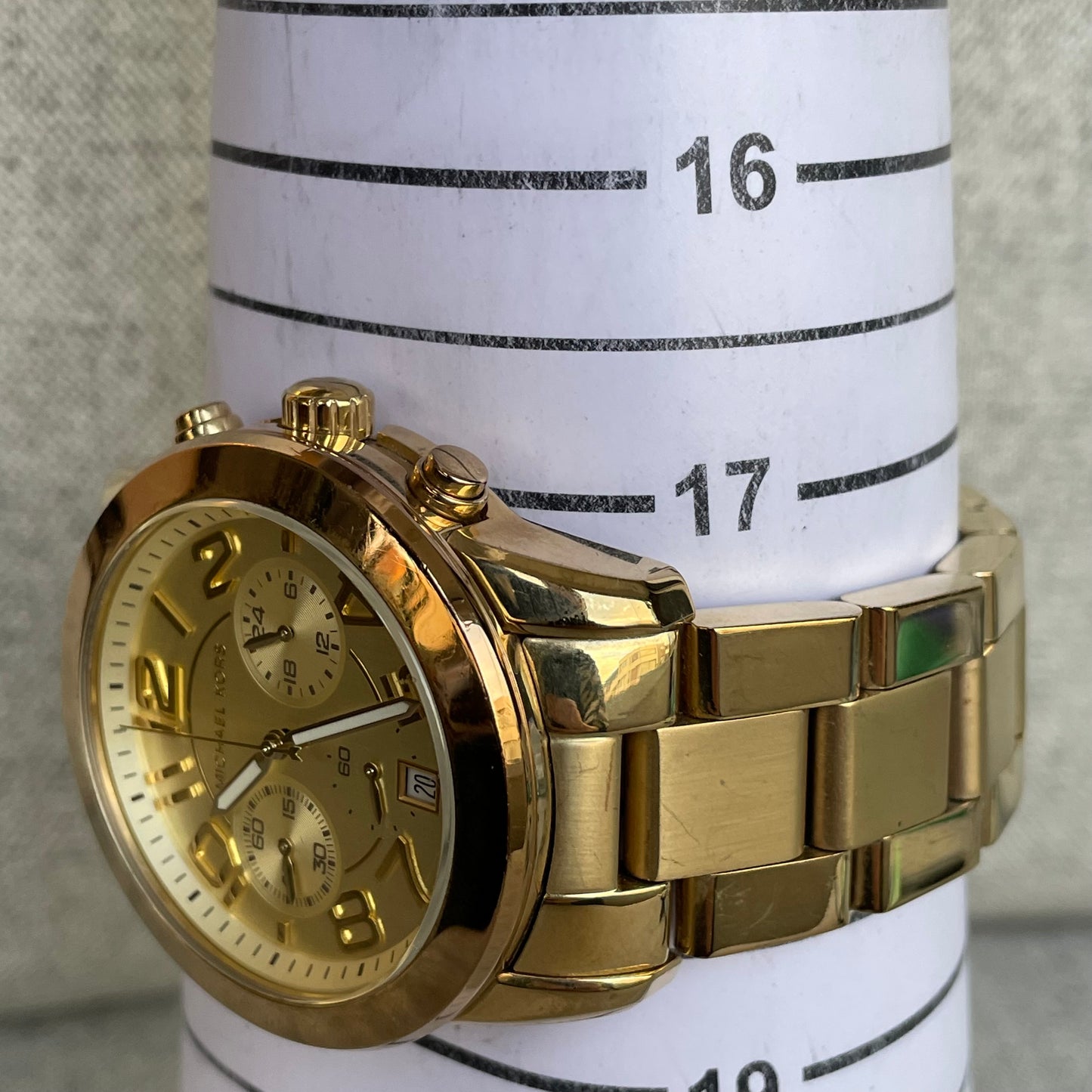 Reloj Michael Kors Hombre Años 2010 MK5726 Oversized Dorado