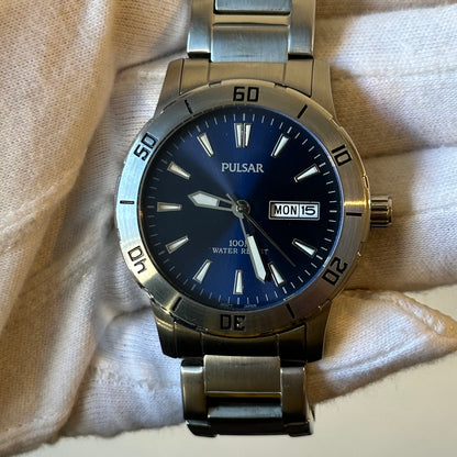 Reloj Pulsar By Seiko VX43 Hombre Año 2016 Azul Acero