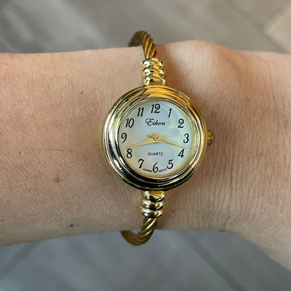 Reloj Eikon Mujer Año 2006 Pulsera Tipo Joya Dorado