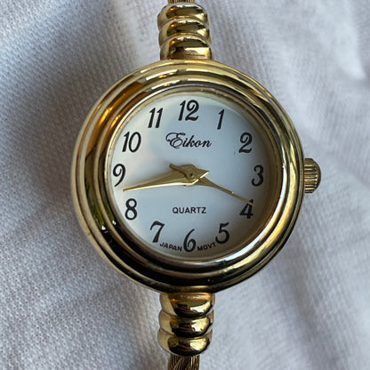 Reloj Eikon Mujer Año 2006 Pulsera Tipo Joya Dorado