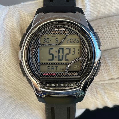 Reloj CASIO Hombre Año 2006 Wave Ceptor WV-58A World Time ESCASO