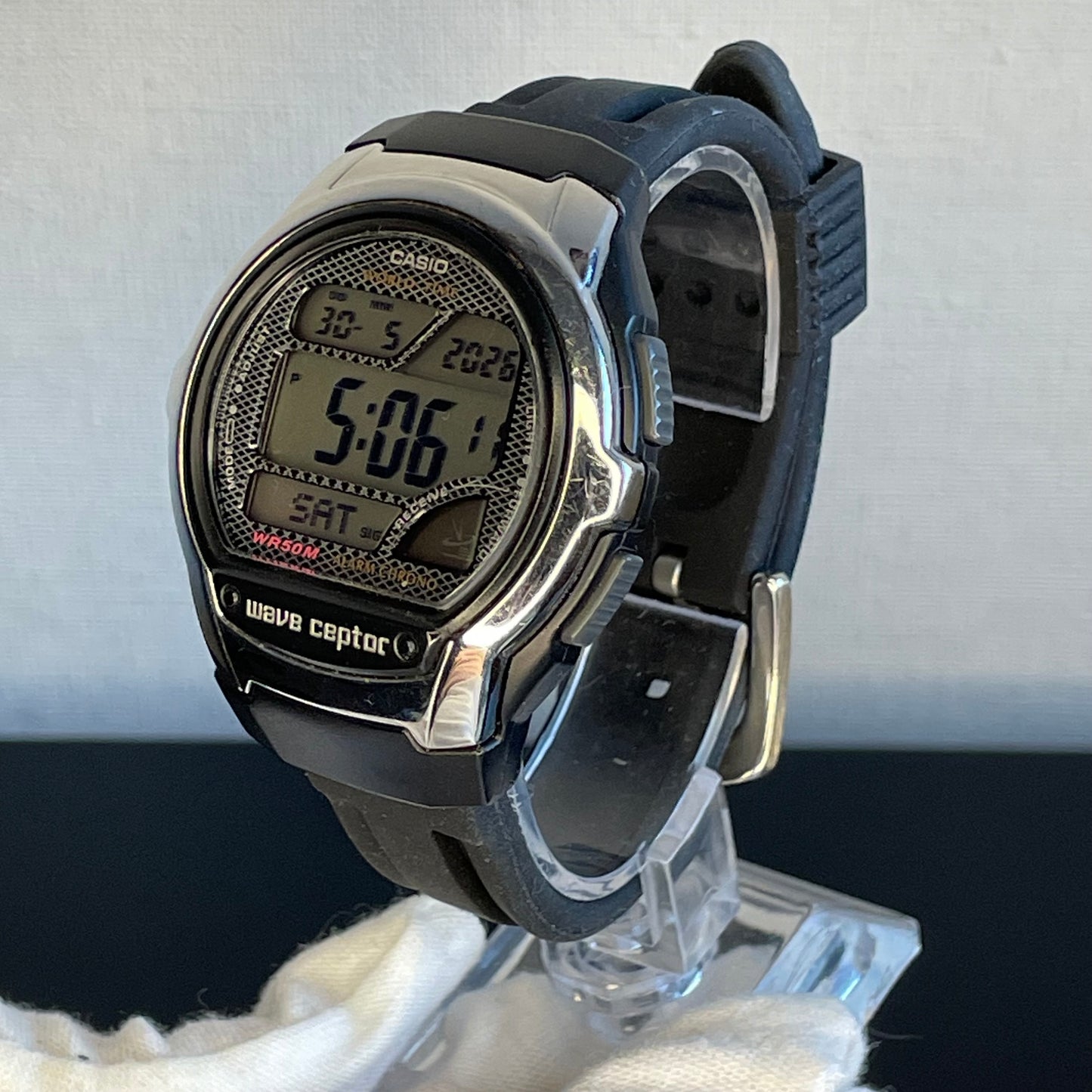 Reloj CASIO Hombre Año 2006 Wave Ceptor WV-58A World Time ESCASO