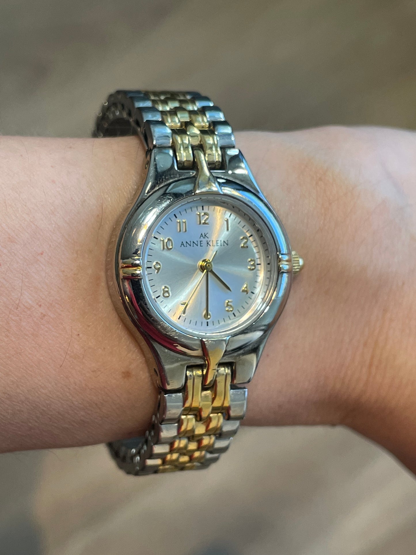 Reloj Anne Klein Mujer 2001 Twotone Pulsera Joya Expandible