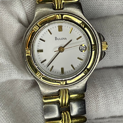 Reloj Bulova Mujer Año 1997 Quartz Bicolor 26mm LEER