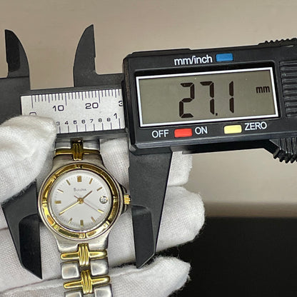 Reloj Bulova Mujer Año 1997 Quartz Bicolor 26mm LEER