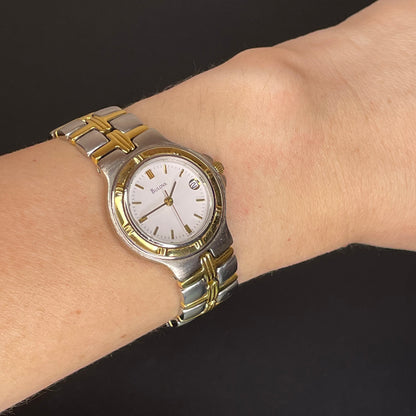 Reloj Bulova Mujer Año 1997 Quartz Bicolor 26mm LEER