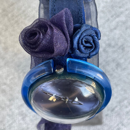 Reloj Swatch Pop King Blue Mujer Año 1998 Correa Floral Raro