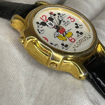 Reloj Lorus by SEIKO Mickey Mouse Musical Japón Año 1990 Disney RARO