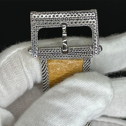 Reloj Ecclissi Plata Esterlina 925 Mujer Art Deco Rectangular Año 2001