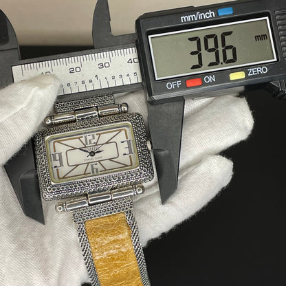 Reloj Ecclissi Plata Esterlina 925 Mujer Art Deco Rectangular Año 2001