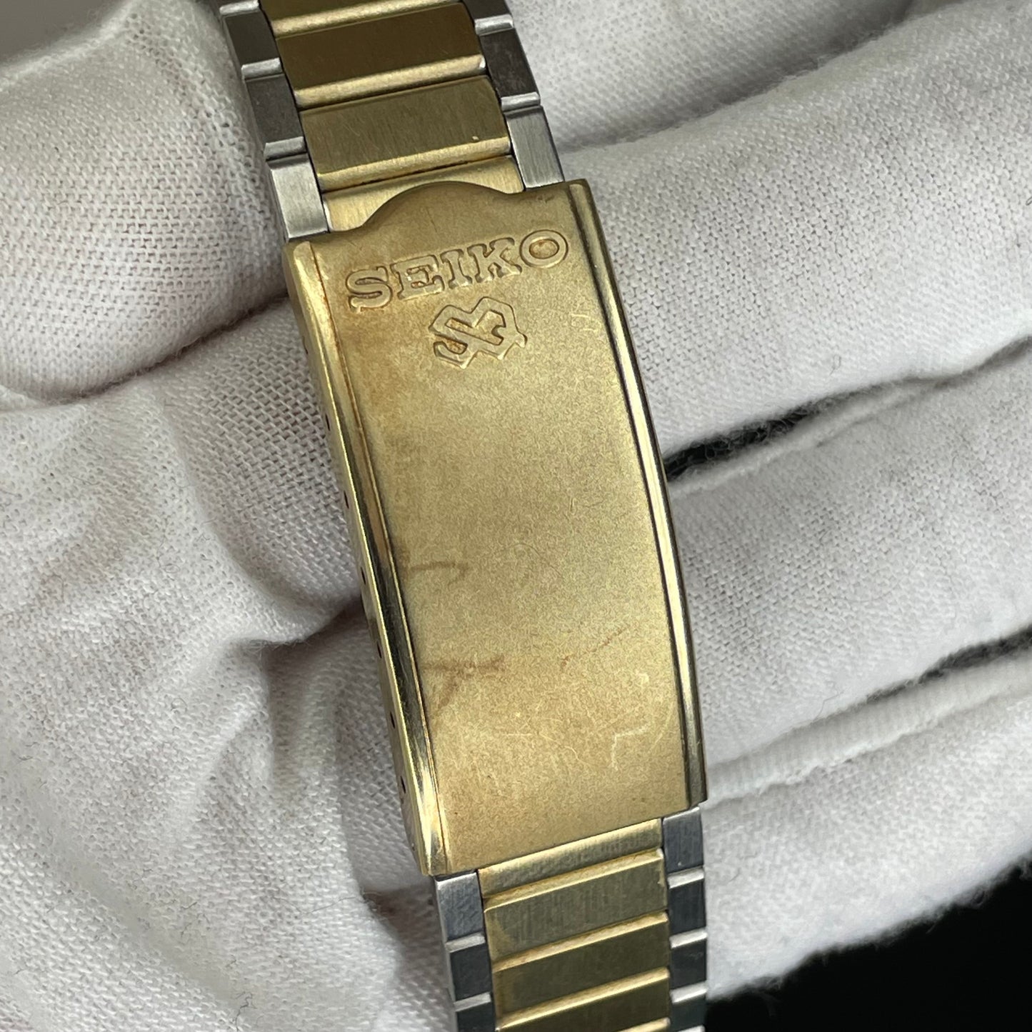 Reloj Seiko SQ Hombre Año 1981 36mm Bicolor Pulsera Original Impecable