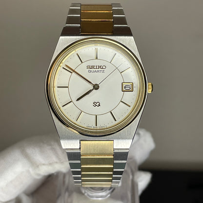Reloj Seiko SQ Hombre Año 1981 36mm Bicolor Pulsera Original Impecable